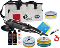 Rupes - Bigfoot LHR21 Mark V Random Orbital Complete Polishing Kit | Includes D-A High Performance Polishing Pads, Compounds, Cloths, Claw Pad, Cable Clamp, Apron, & Tool Bag | Precisionpro Pad