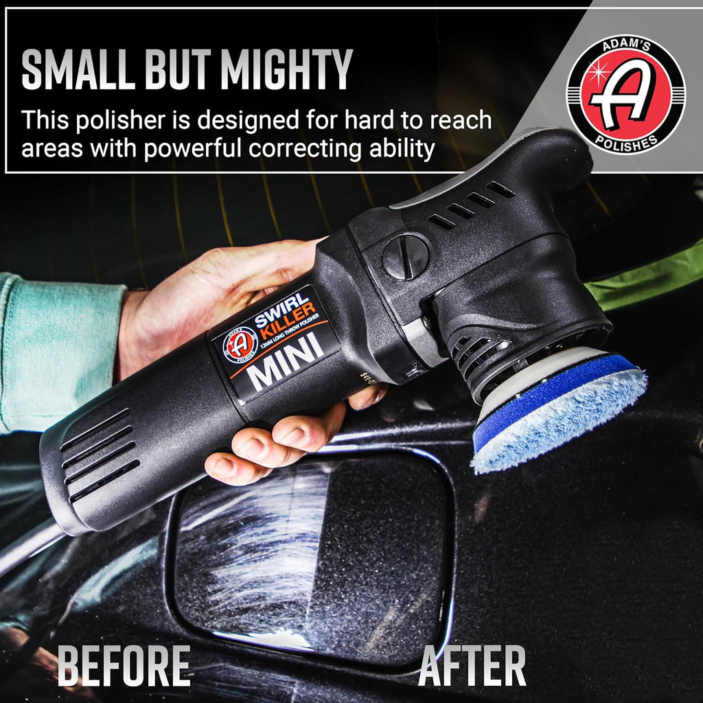 Adam's Polishes - Swirl Killer 12Mm Polisher - Orbital Polishing Paint Correcting Buffer Tool - Car Scratch Remover - Use Post Car Wash Clay Bar & Pre Wax or Ceramic Coating
