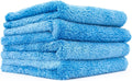 Microfiber Detailing Towels, 16In X 16In, Blue