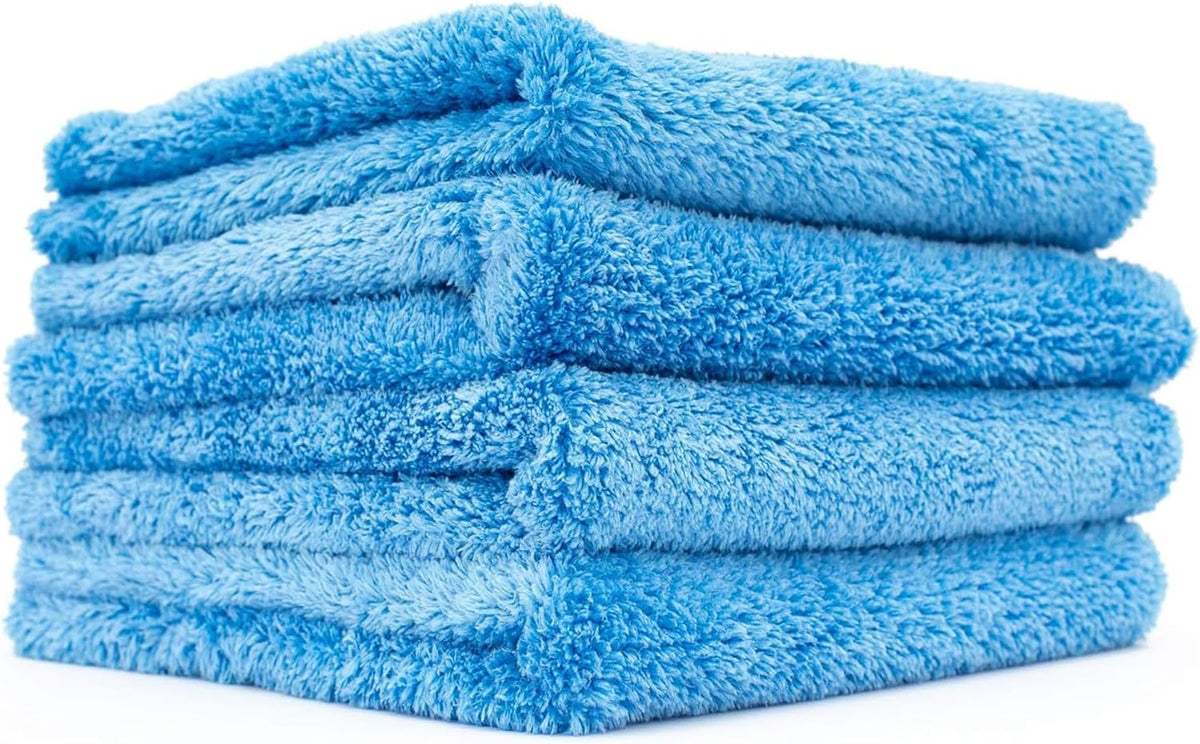 Microfiber Detailing Towels, 16In X 16In, Blue