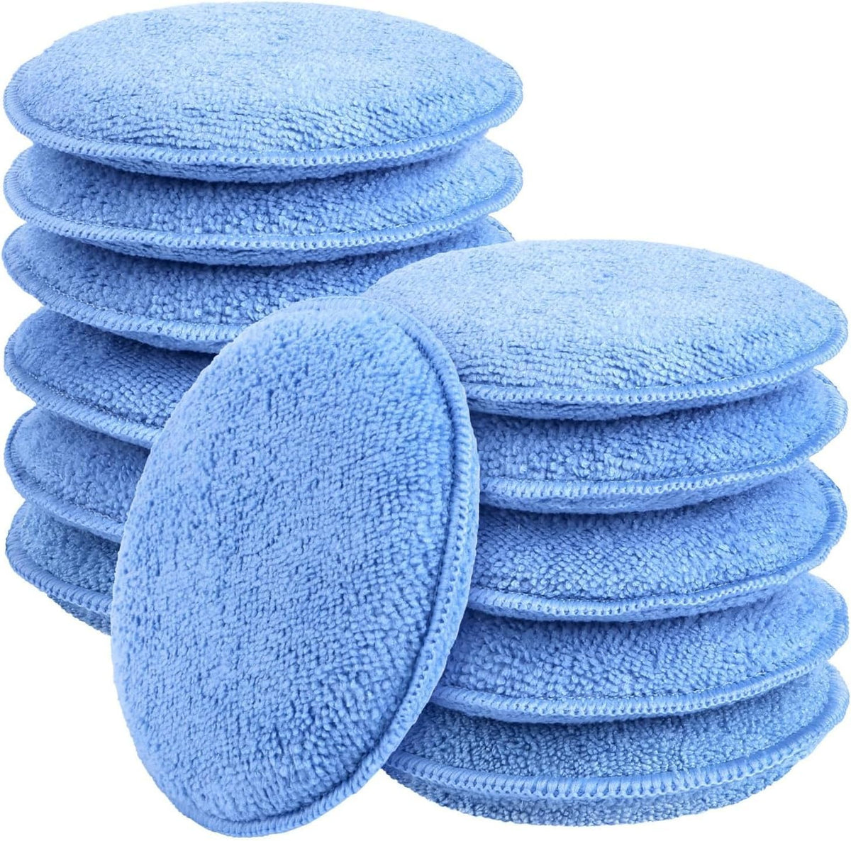 Microfiber Wax Applicator Pads, 12-Pack