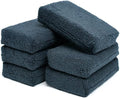 Microfiber Detailing Applicator Pads, 3In X 5In, Black, (6-Pack)