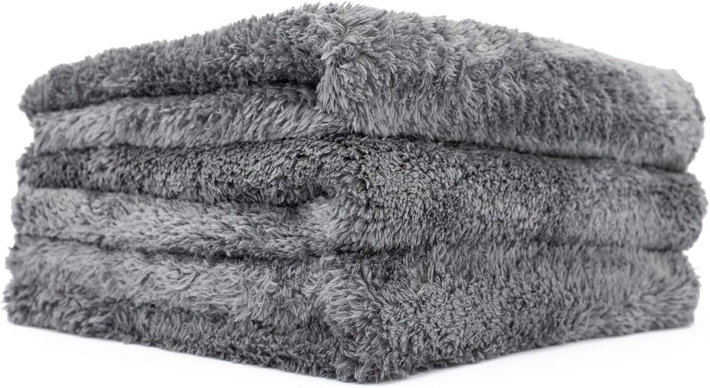 Microfiber Auto Detailing Towels, 16In X 16In, Dark Grey (3-Pack)