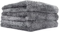 Microfiber Auto Detailing Towels, 16In X 16In, Dark Grey (3-Pack)