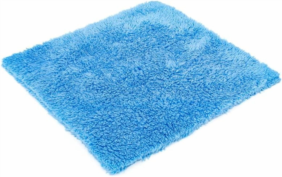Super Plush Microfiber Detailing Towels, (8In X 8In), Blue, 10-Pack