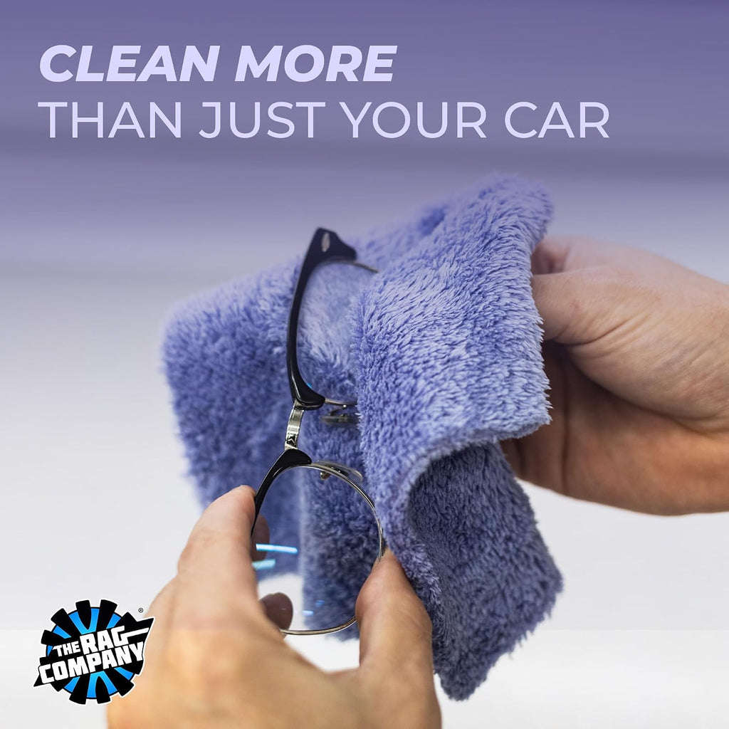 Microfiber Detailing Towels (8"x8"), Lavender (10-Pack)
