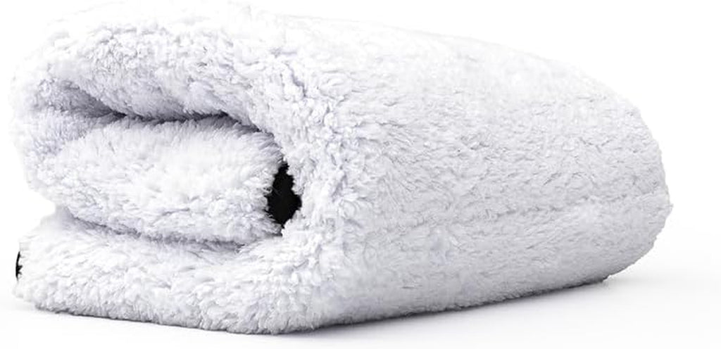 Ultra-Thick Microfiber Towels - 16"X16" - White - (3-Pack)