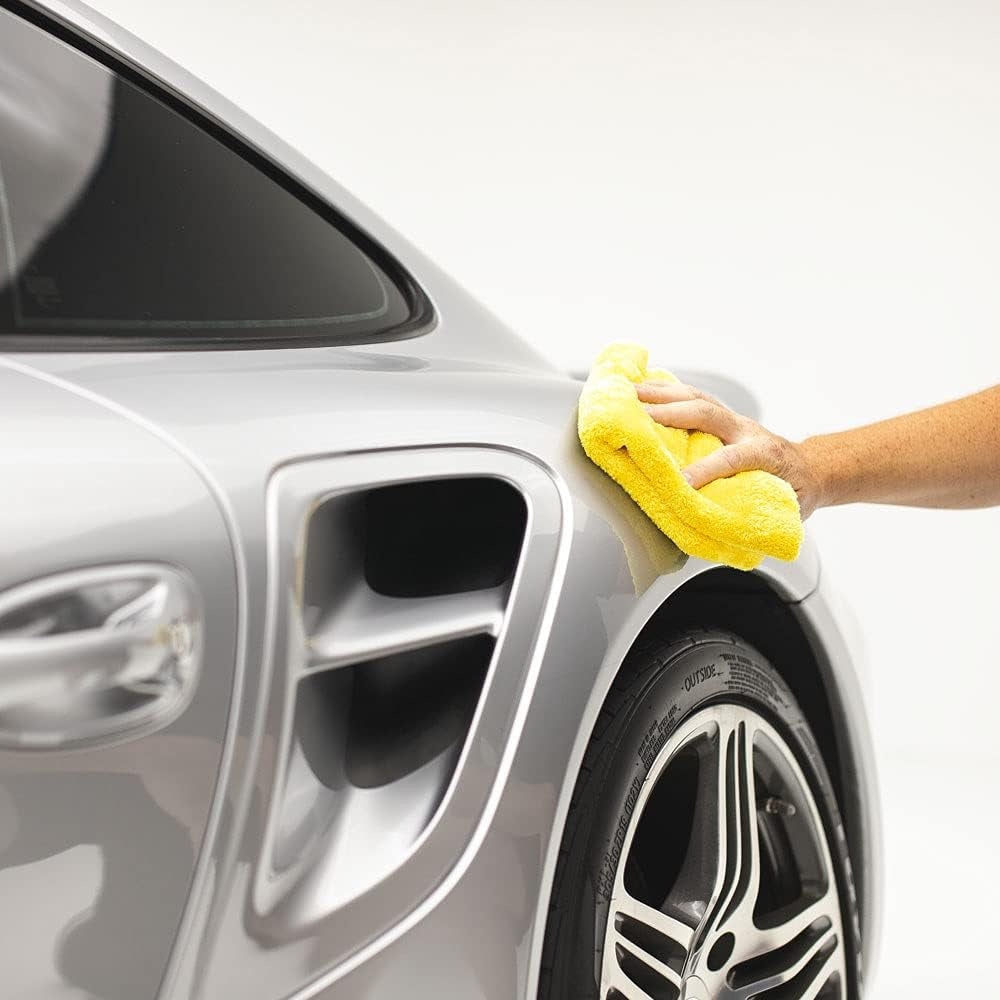 Plush Microfiber Detailing Towels (4-Pack) - Ice Grey
