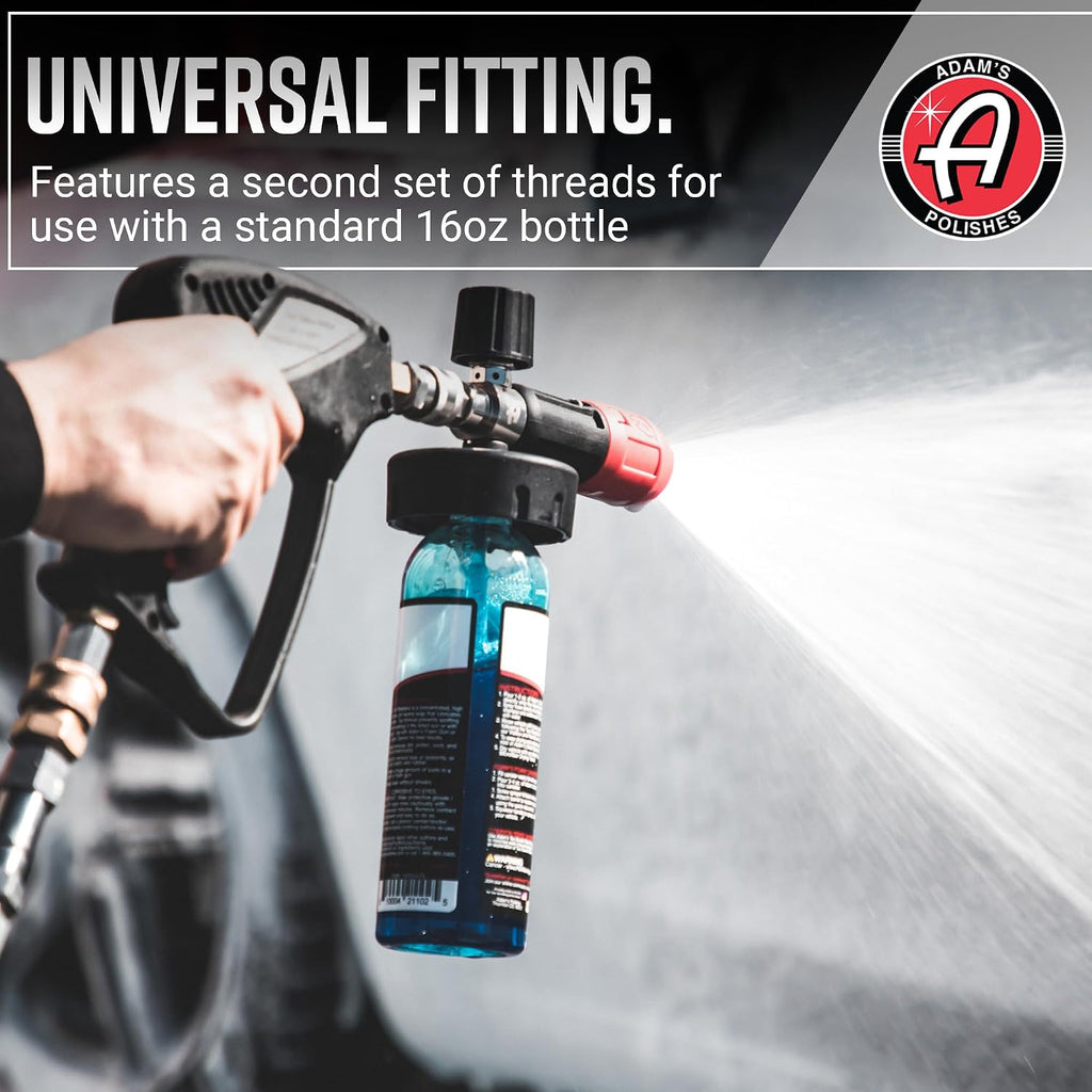 Adam's Polishes - Premium Foam Cannon - Soap Sprayer for Car Wash | Sprayer Cannister for Pressure Washer 1/4" Quick Disconnect