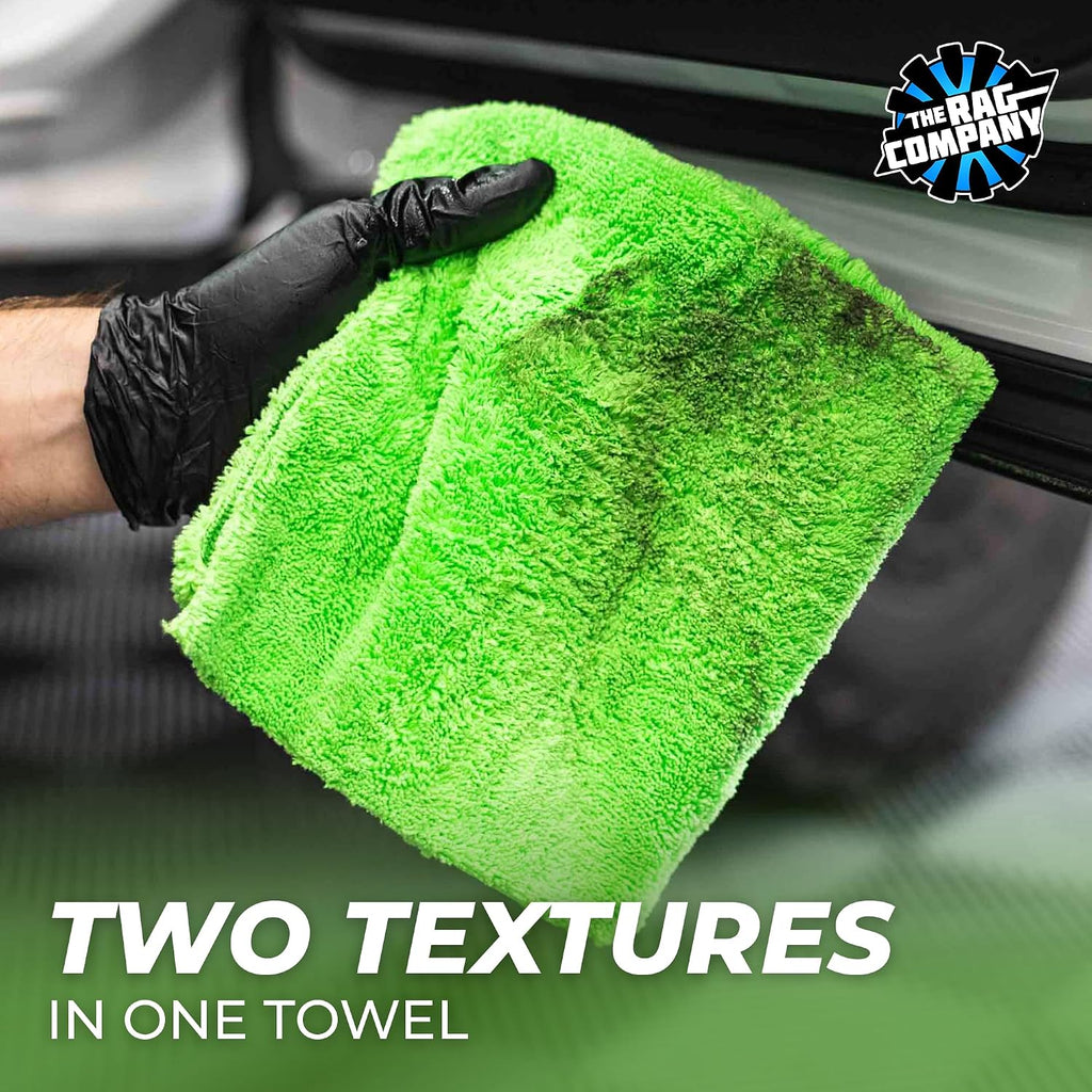 Dual-Pile Plush Microfiber, 16In X 16In, Lime Green