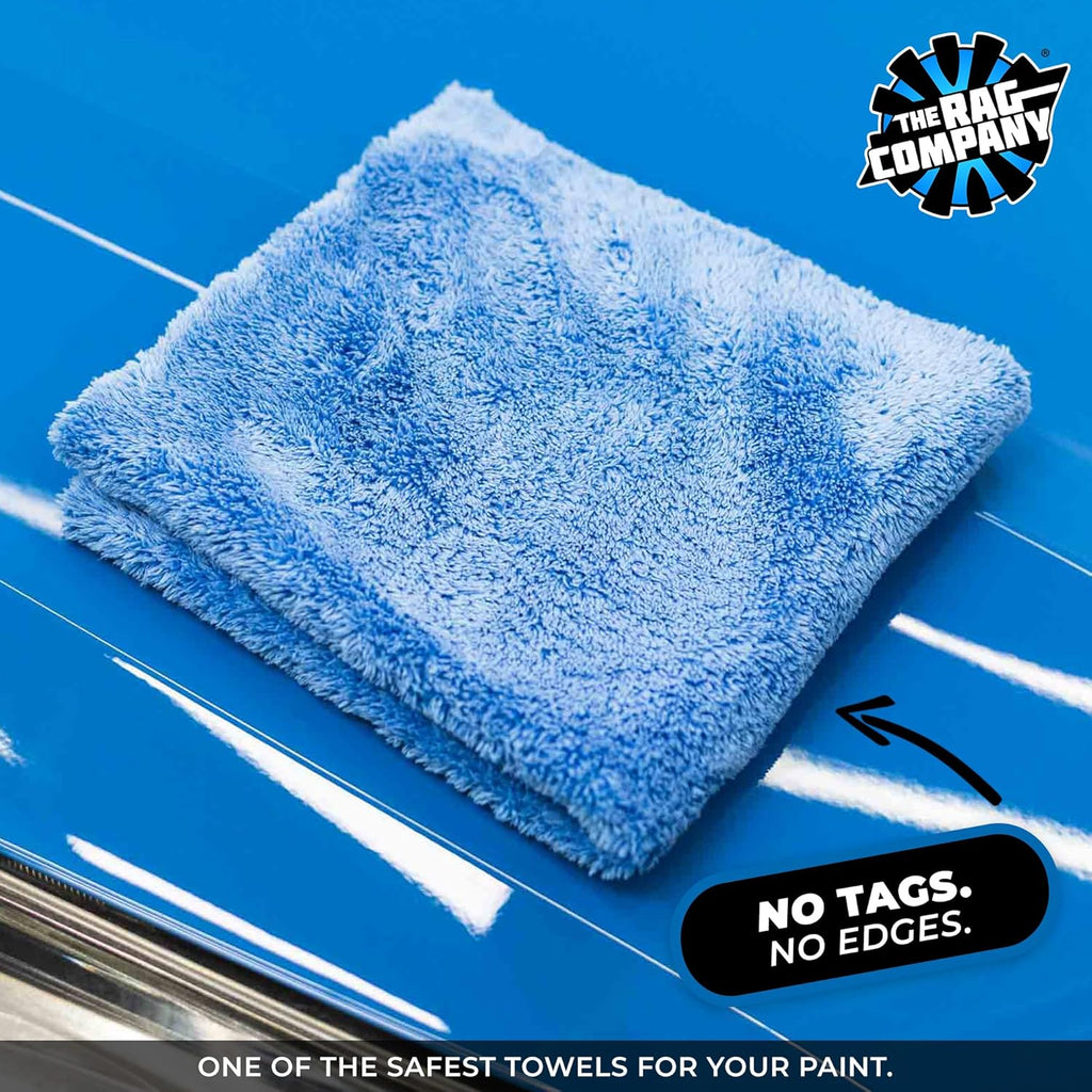 Microfiber Detailing Towels, 16In X 16In, Blue