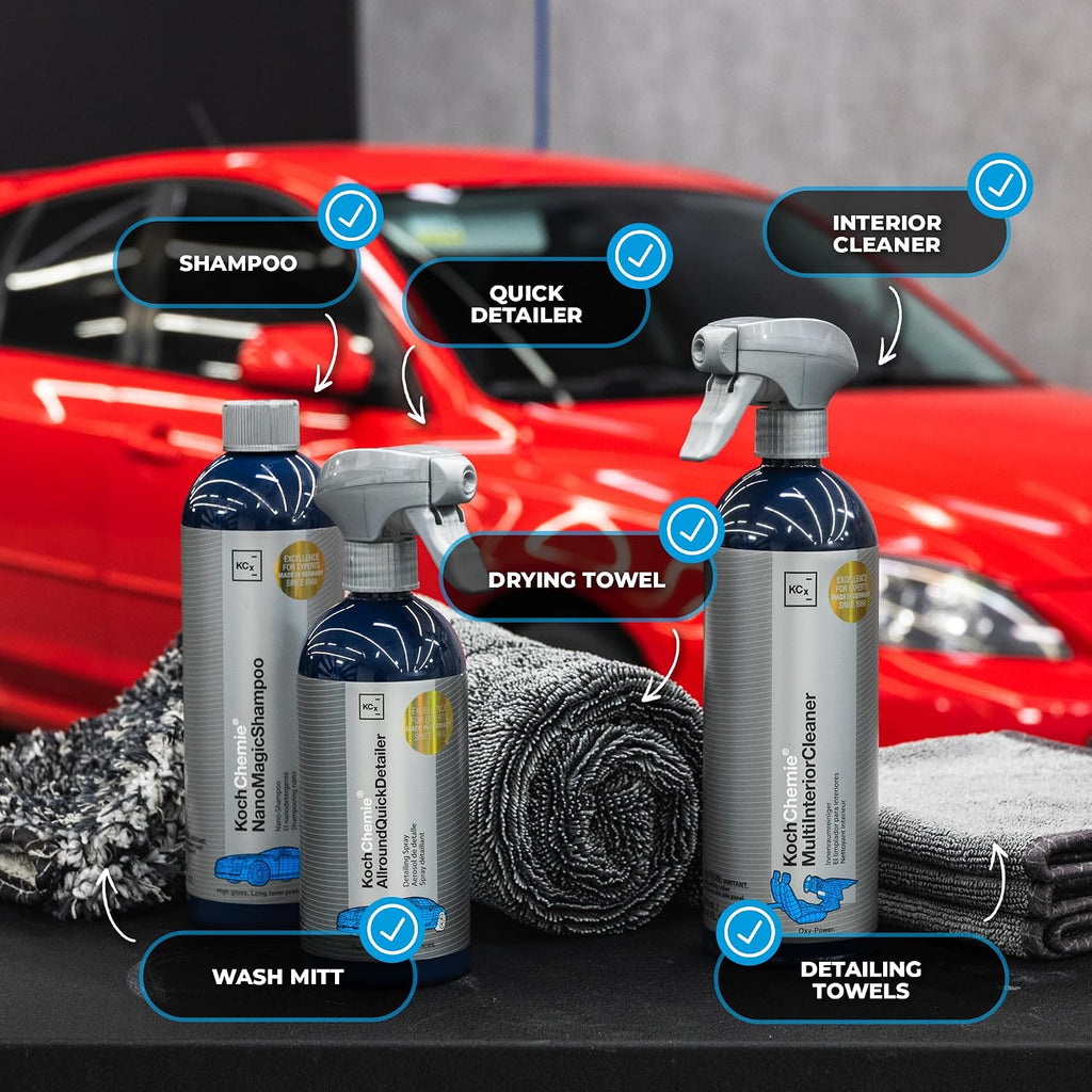 Premium Car Cleaning Kit - 8 Piece Kit