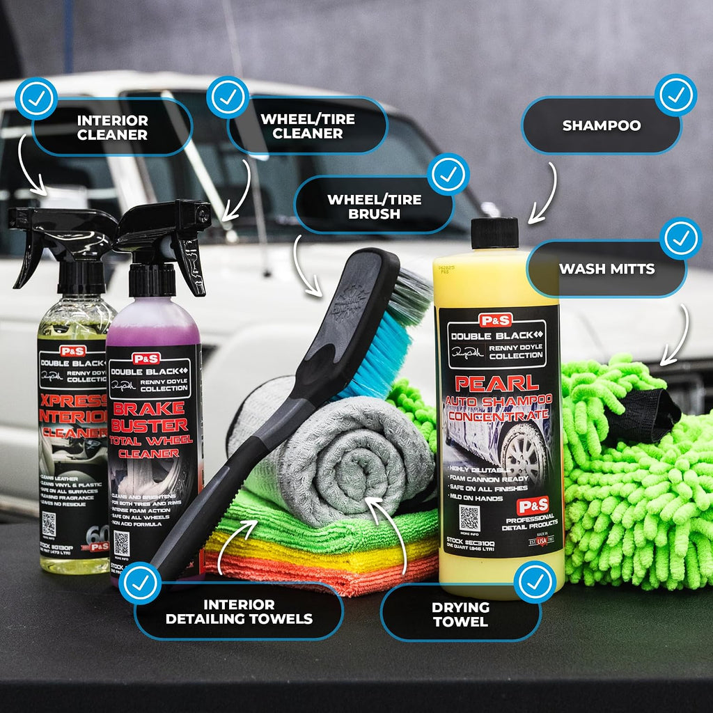 Complete Car Cleaning Kit - 10 Piece Kit