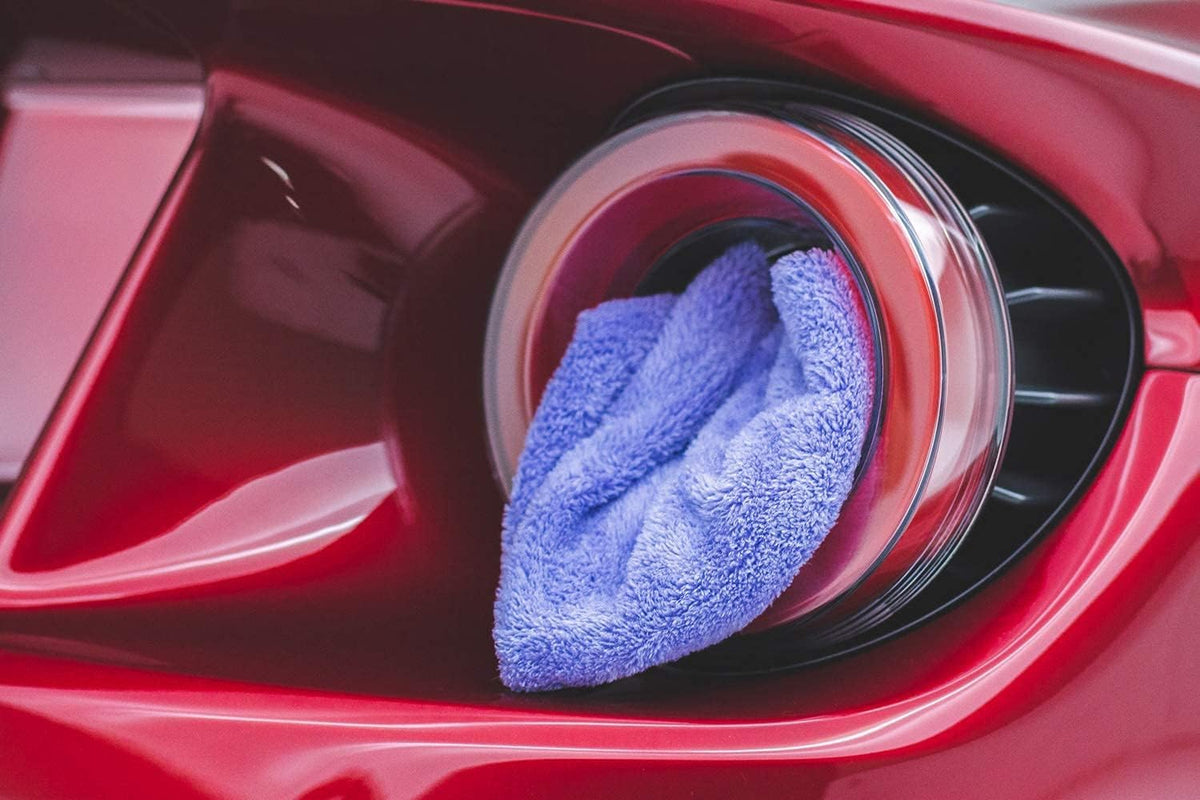 Super Plush Microfiber Detailing Towels, 16In X 16In, Lavender, (5 Pack)