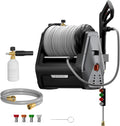 Giraffe Tools - Retractable Wall Mounted Pressure Washer plus with 100FT Hose