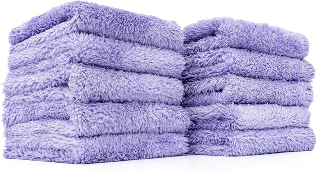 Microfiber Detailing Towels (8"x8"), Lavender (10-Pack)