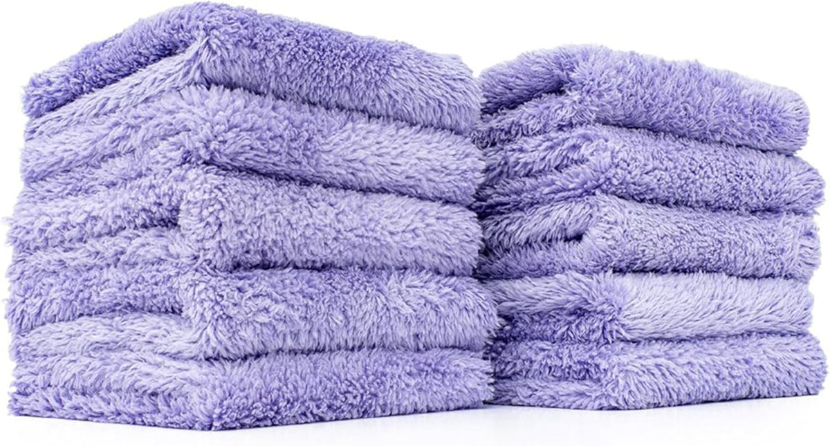 Microfiber Detailing Towels (8"x8"), Lavender (10-Pack)