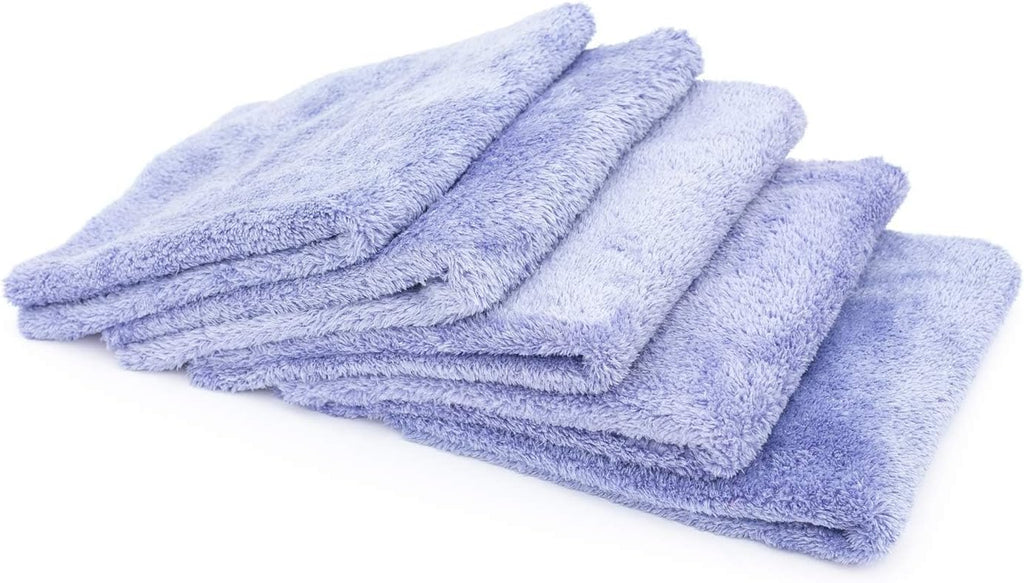 Super Plush Microfiber Detailing Towels, 16In X 16In, Lavender, (5 Pack)