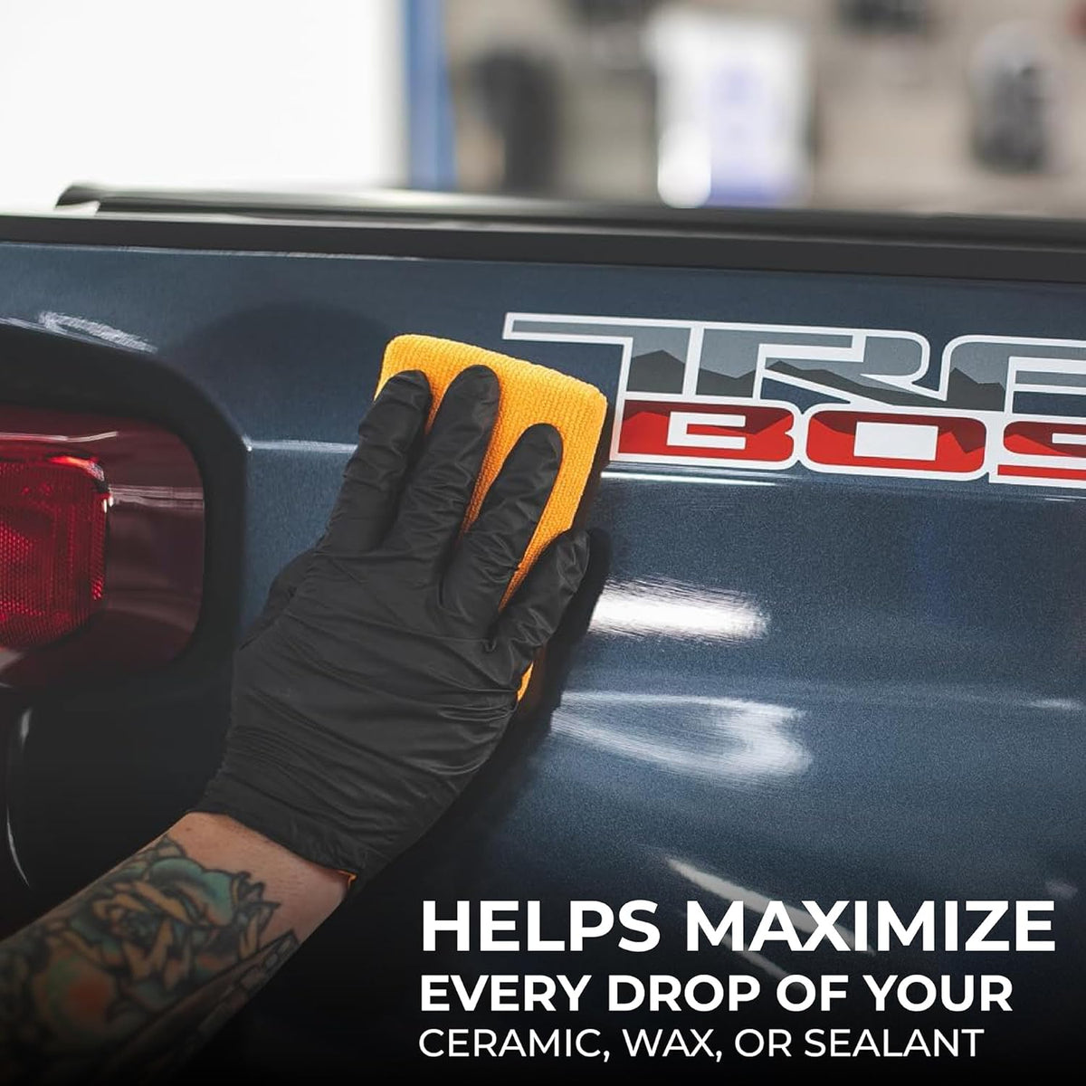 Microfiber Applicator Pads, 3In X 5In, Orange, 6-Pack