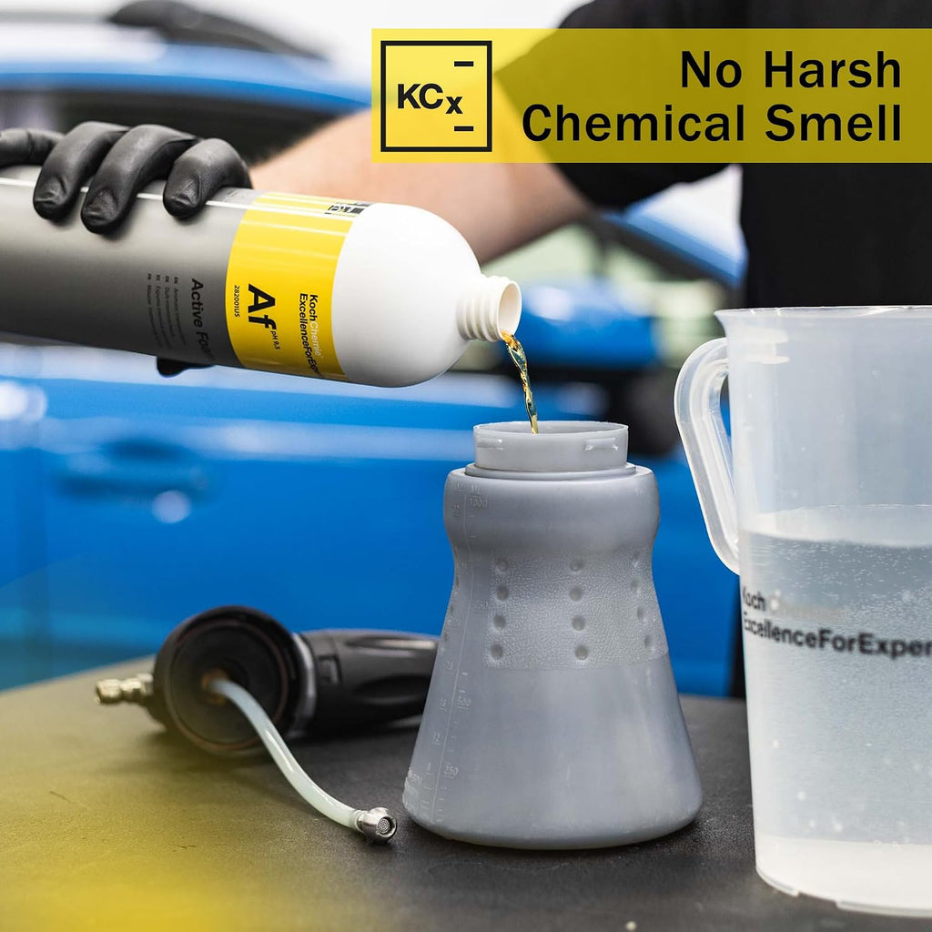 Koch-Chemie - Active Foam - Phosphate and NTA Free, Paintwork Protective, Unique Foam Formulation, Long Lasting Sandalwood Aroma (1 Liter)