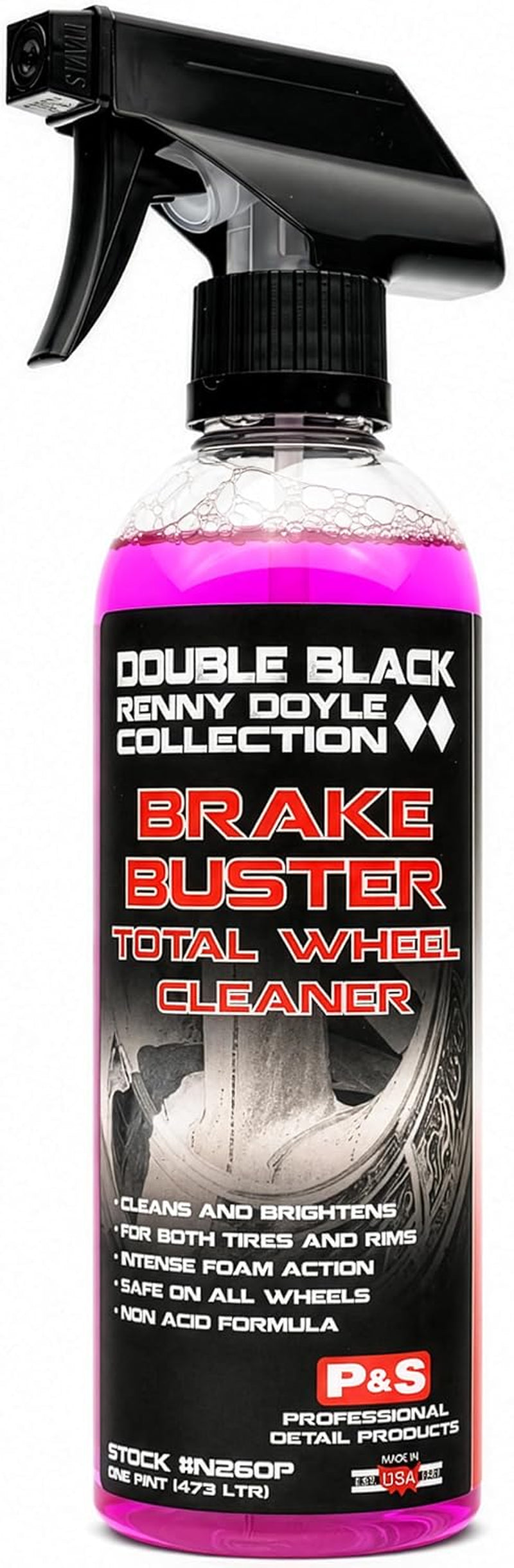 P&S Brake Buster Non-Acid Wheel Cleaner, 1 Pint