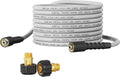 Giraffe Tools - Pressure Washer Hose 50FT 1/4", 3200 PSI Power Washer Hose for Replacement, Kink Resistant High Pressure Washing Hose Extension with M22-14Mm Fittings, 2 Quick Connectors