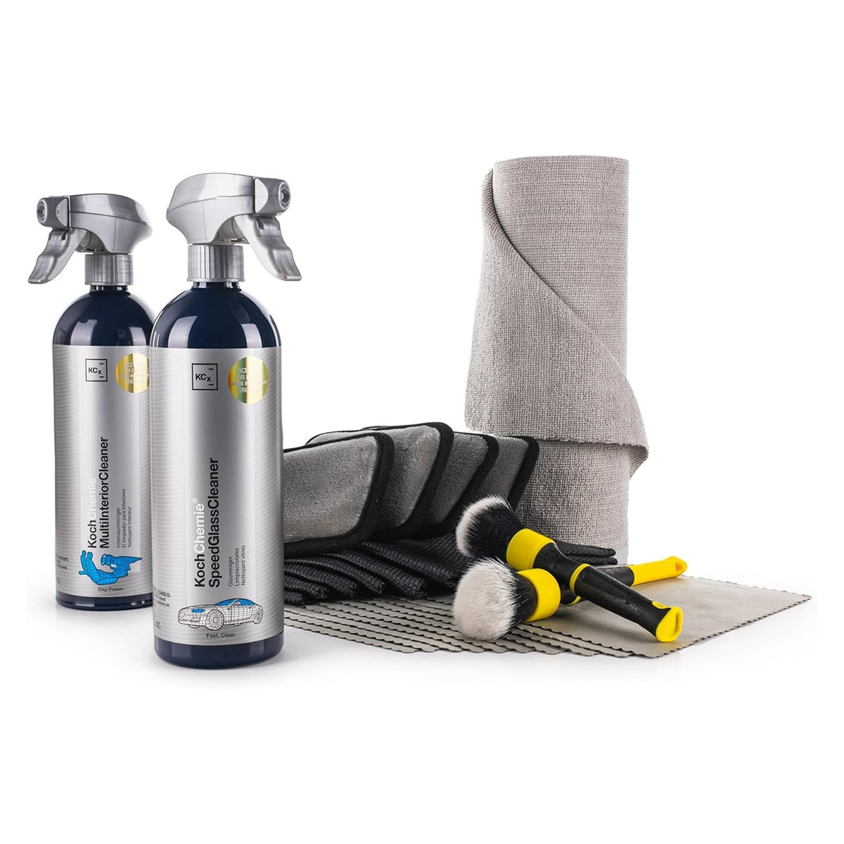 Complete Interior Kit with Rag Company Tools and Koch-Chemie Cleaners, 24-Piece - full product photo