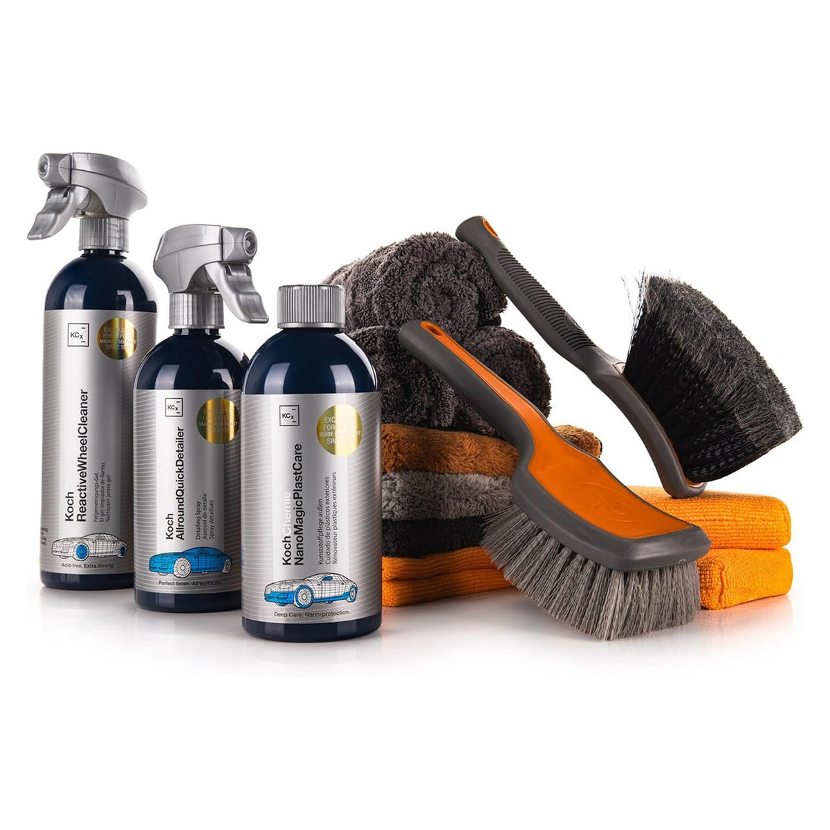 Koch-Chemie Complete Wheel & Tire Cleaning Kit, 15-Piece - full product photo