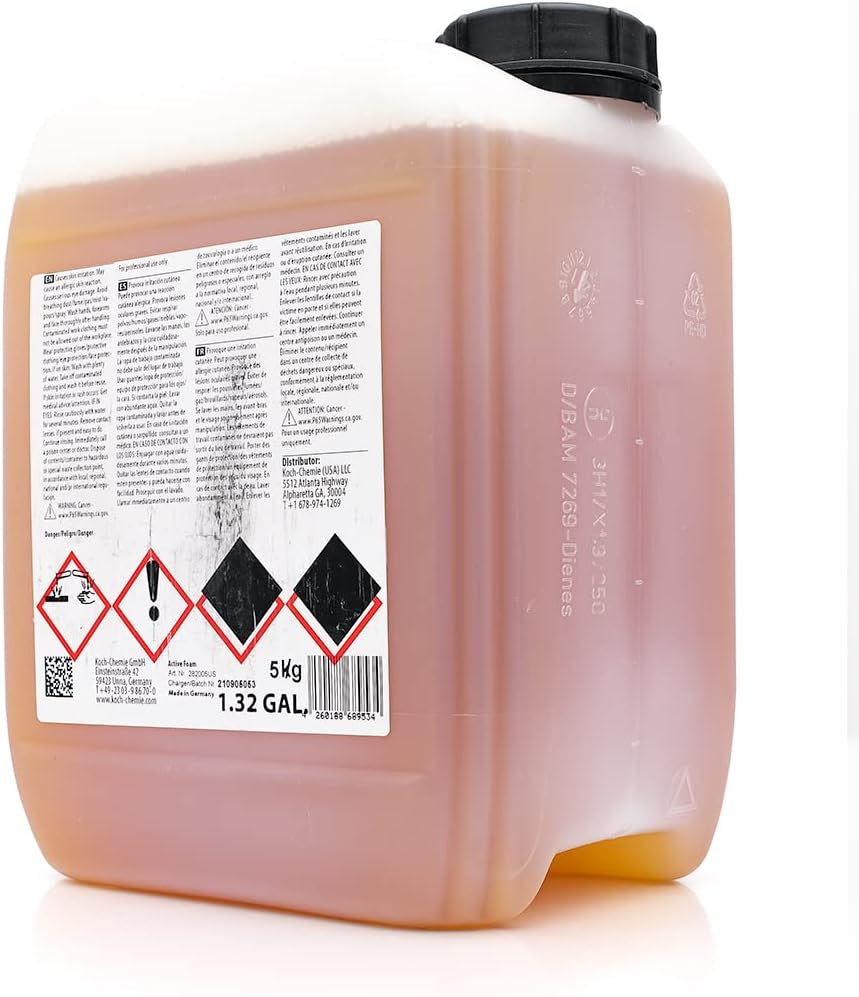 Koch-Chemie - Active Foam - Phosphate and NTA Free, Paintwork Protective, Unique Foam Formulation, Long Lasting Sandalwood Aroma (5 Liters)