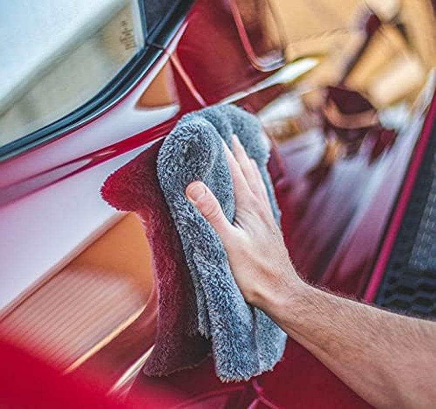 Microfiber Auto Detailing Towels, 16In X 16In, Dark Grey (3-Pack)