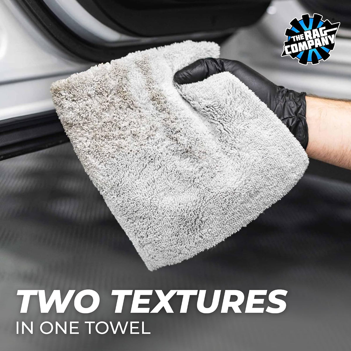 Dual-Pile Plush Microfiber, 16In X 16In - Ice Grey - (10-Pack)