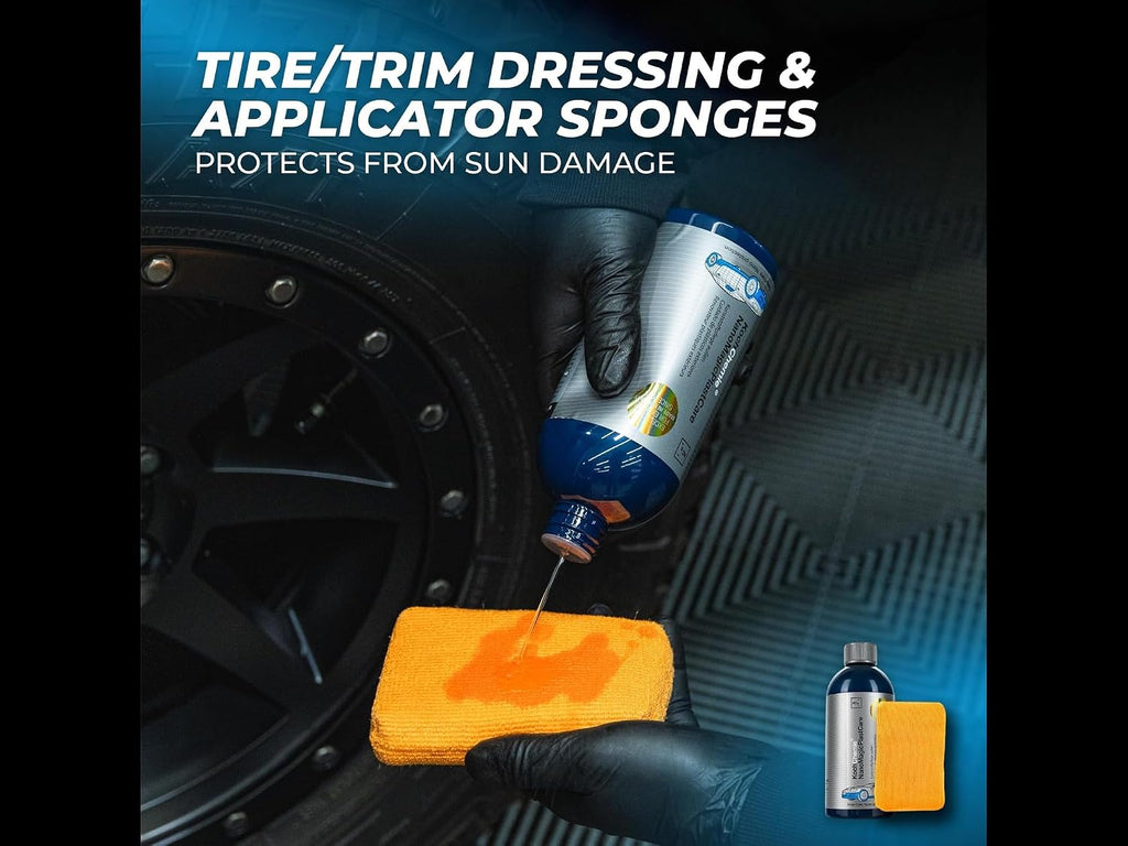- Complete Wheel & Tire Cleaning Kit - Includes Wheel Cleaner, Exterior Detailing Sprays, Microfiber Towels, Brushes, Applicators - 15 Piece Kit