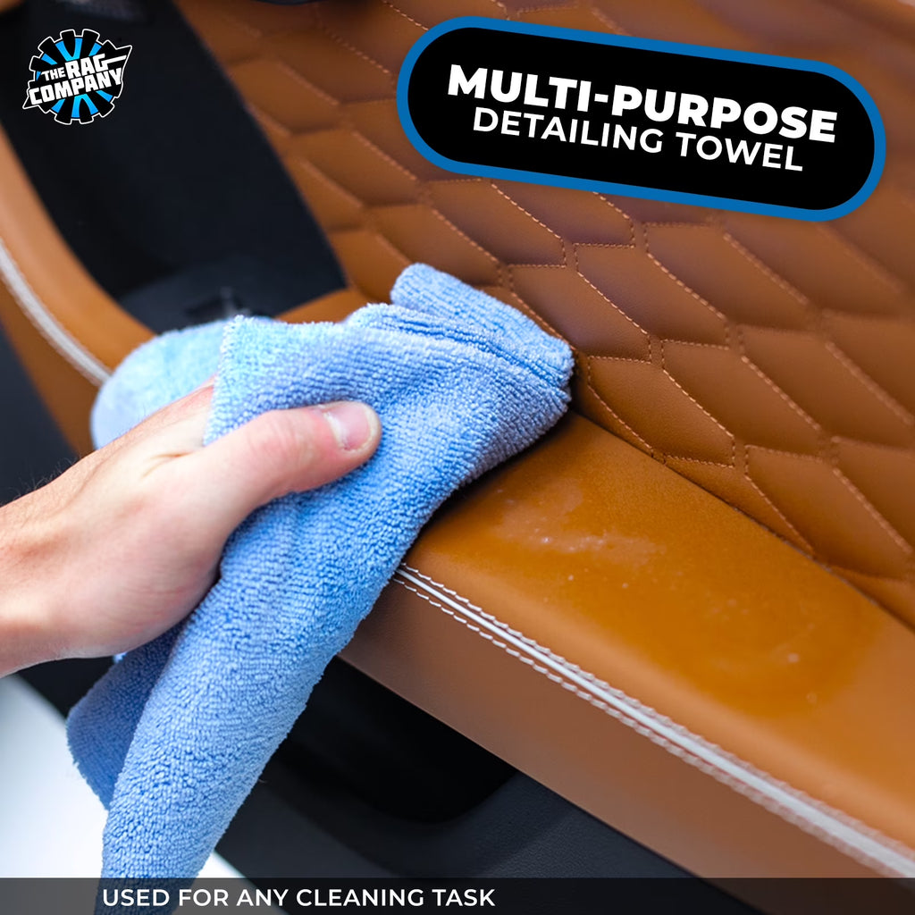 Microfiber Towels, 16In X 16In, Light Blue (10 Pack)