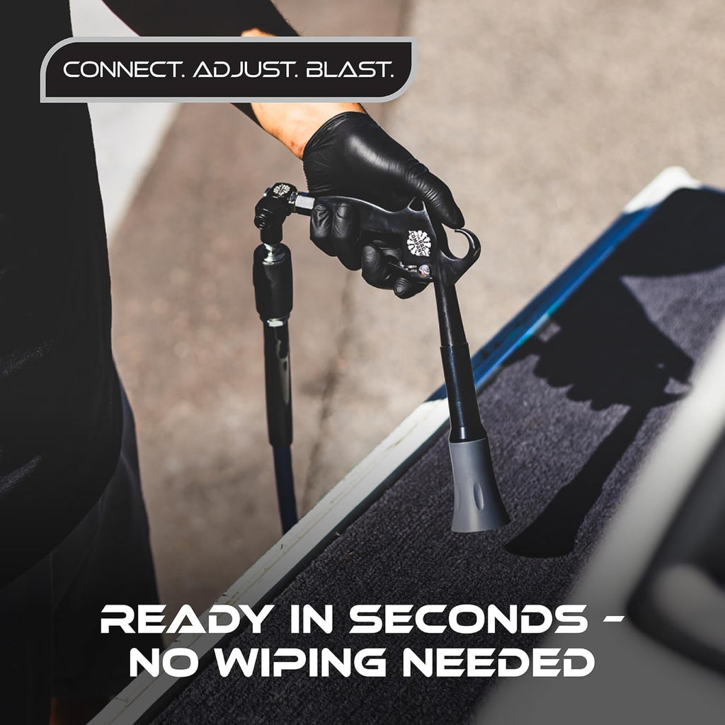 the Ultra Air Blaster (V2) – Lift and Blast Dirt and Debris Away for Interior Detailing; Durable and Ergonomic Metal Design; Trigger Operated