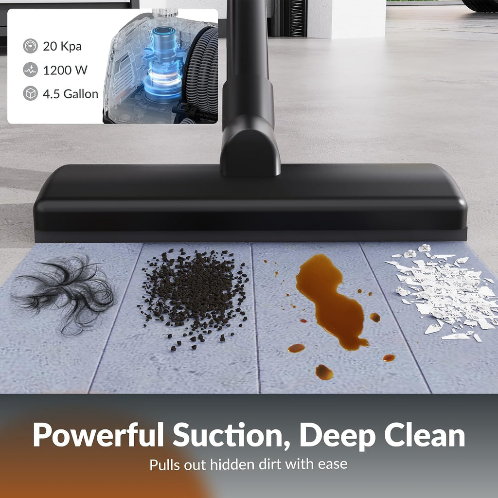 Giraffe Tools - Grandstorm Garage Vacuum Cleaner with Retractable 30FT Hose