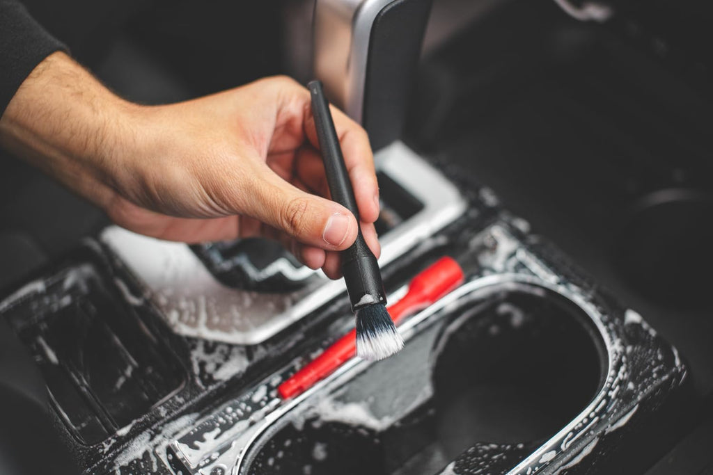 Mini Detailing Brush Combo Kit - Red + Black (2 Pack)