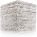 Dual-Pile Plush Microfiber, 16In X 16In - Ice Grey - (10-Pack)