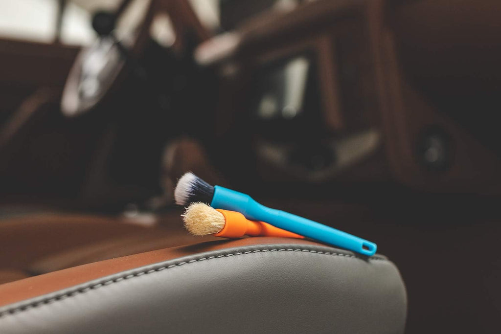 Mini Detailing Brush Combo Kit - Red + Black (2 Pack)