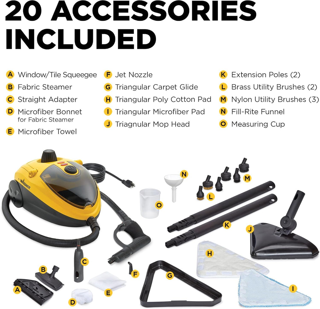 Wagner - 925E Steam Cleaner, 20 Accessories