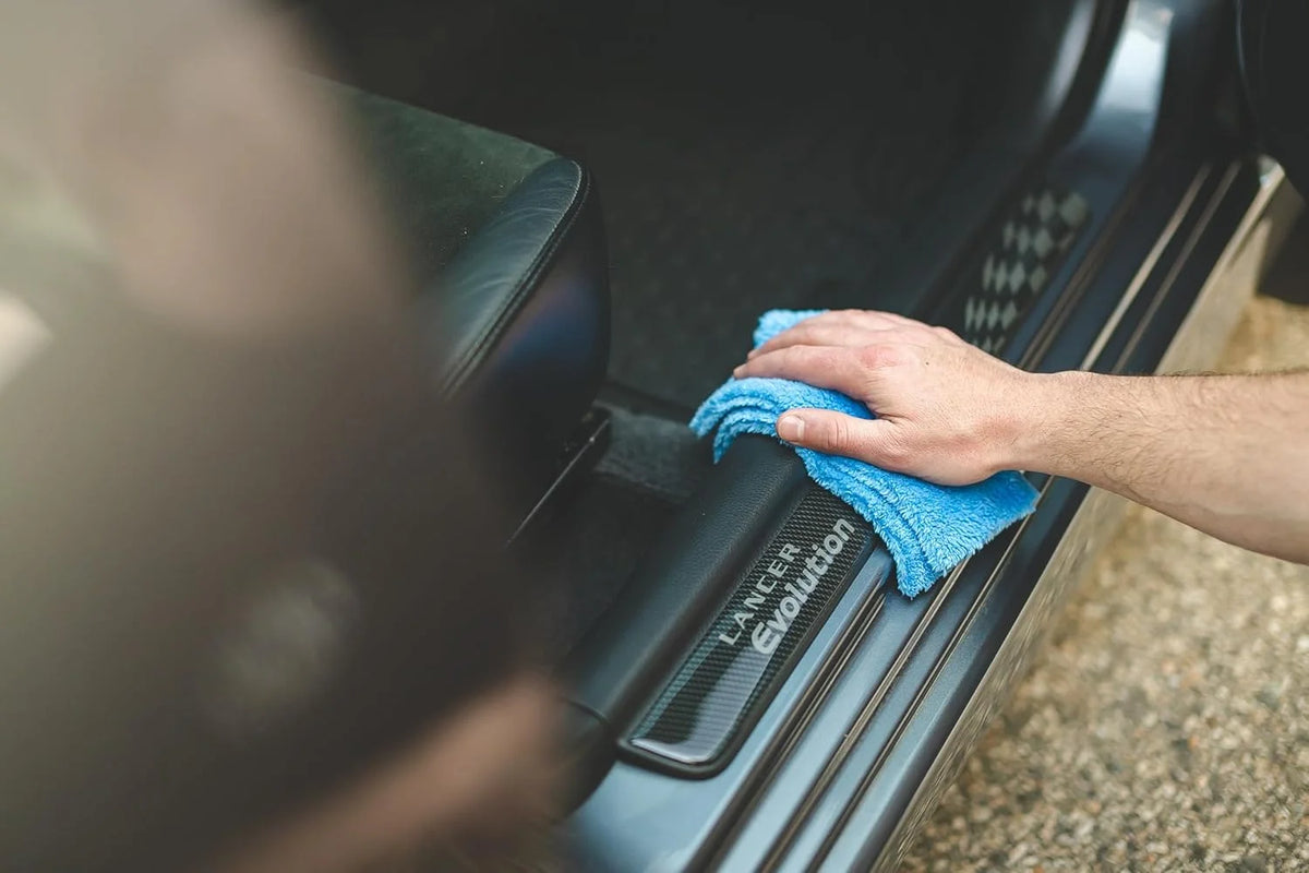 Super Plush Microfiber Detailing Towels, (8In X 8In), Blue, 10-Pack
