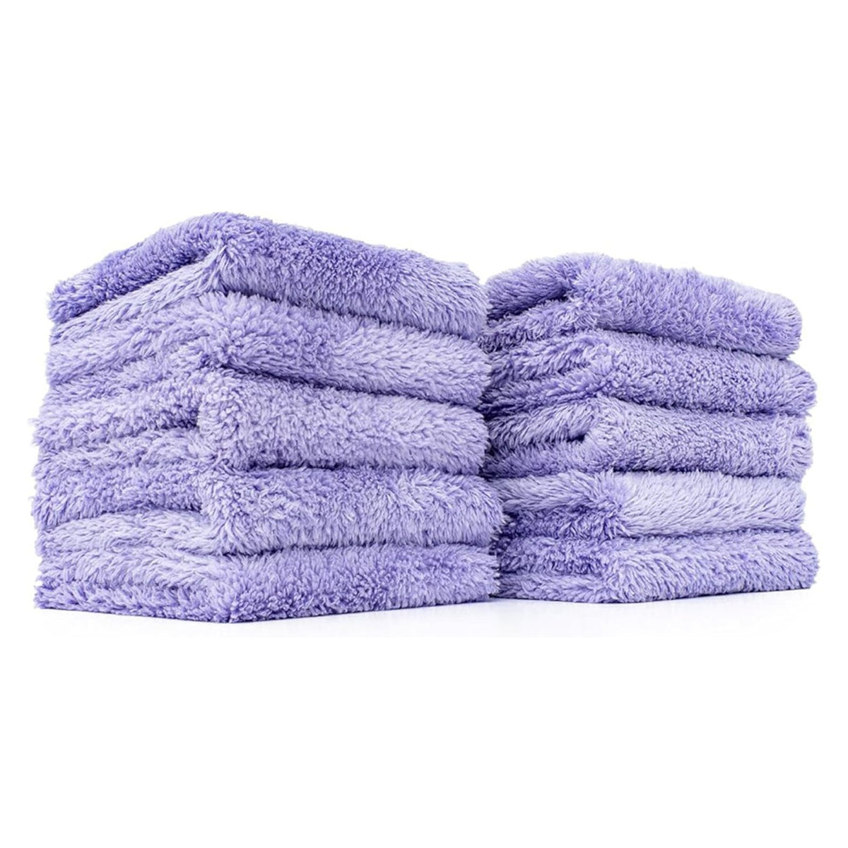 The Rag Company Microfiber Detailing Towels, 8 x 8 in, Lavender, 10-Pack - full product photo